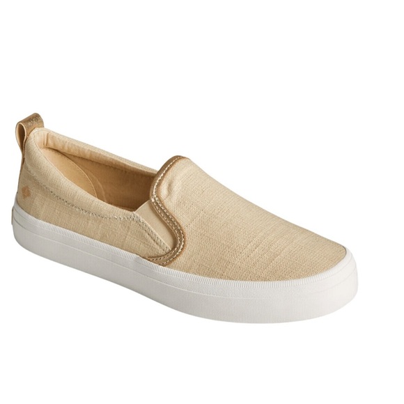 NWT Sperry Women’s Creat Twin Gore Ivory Slip Ons - 7.5 - Picture 16 of 16